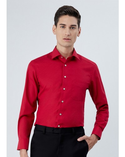 OLYMP เสื้อเชิ้ตแขนยาว ทรง Modern Fit สีแดง